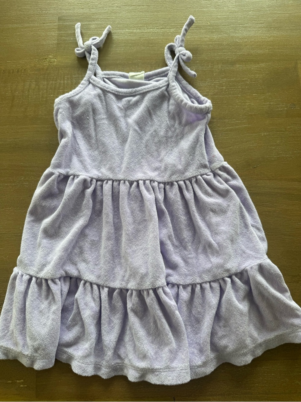 Gap cover up towel dress Girls' Lavender Tie-Strap Tiered Dress